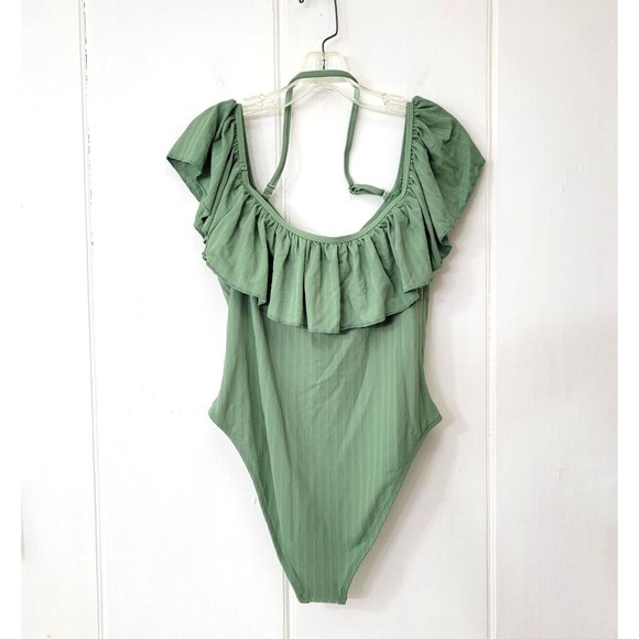 Cupshe Green One Piece Bathing Suit Size XL New with Tags - Picture 7 of 7